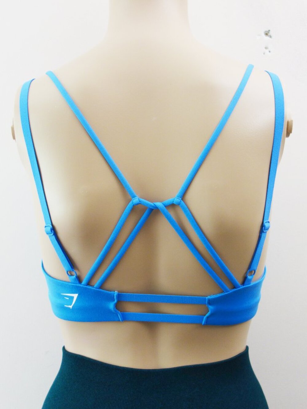 Gymshark Strappy back Light Support Sports Bra (XS) in Blue NWOT!
